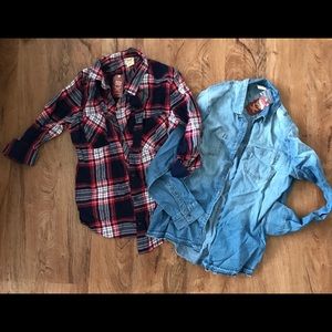 Faded Glory Button Up Shirts